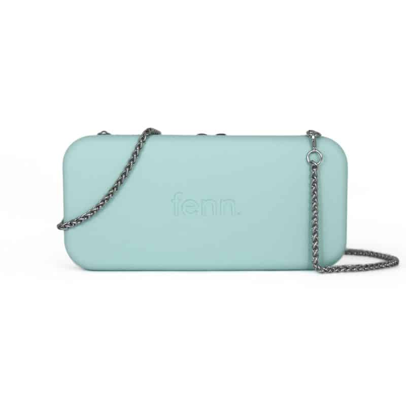 Aqua Fenn Wallet with Silver Sling Chain – Fenn Collection Eshop